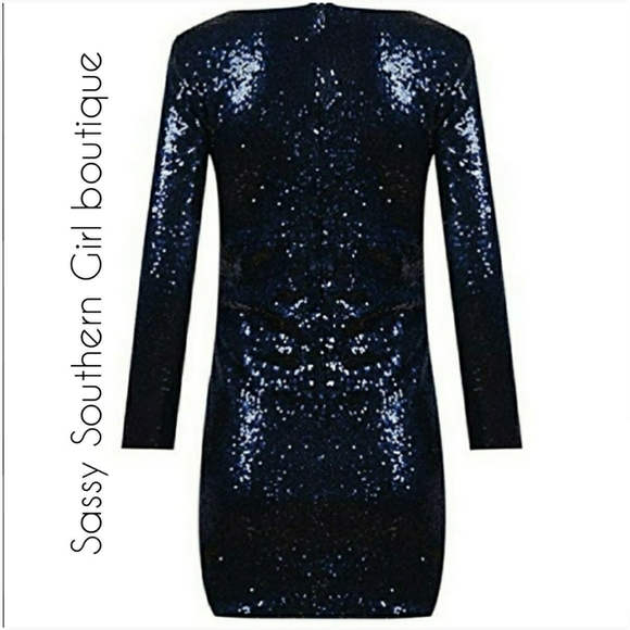 🆕⭐Navy blue sequin dress⭐ - Picture 3 of 8